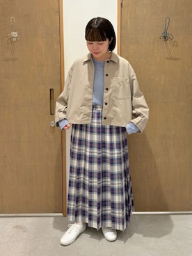 「yuni（ユニ　）のアイテム（ブルゾン）」を使った、bulle de savonさん（レディース・151cm）の秋コーディネート
