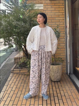 「yuni（ユニ　）のアイテム」を使った、bulle de savonさん（レディース・158cm）の夏コーディネート