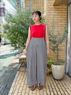 「yuni（ユニ　）のアイテム」を使った、bulle de savonさん（レディース・163cm）の夏コーディネート