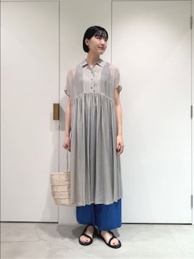 「yuni（ユニ　）のアイテム」を使った、bulle de savonさん（レディース・169cm）の夏コーディネート