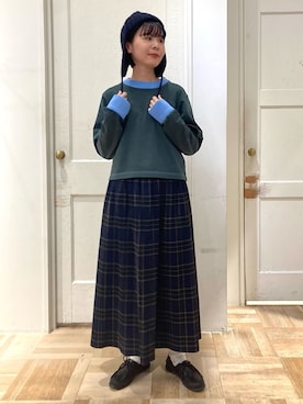 「bulle de savon（ビュルデサボン）のアイテム（ソックス/靴下）」を使った、bulle de savonさん（レディース・158cm）の秋コーディネート