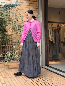 「アイテム（ジャンパースカート）」を使った、bulle de savonさん（レディース・152cm）の秋コーディネート