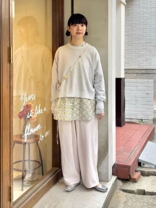 Rayon/cotton twill product dye drawstrings パンツ（その他パンツ