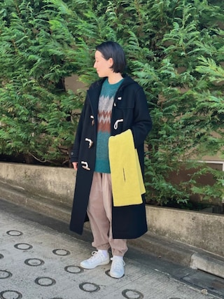 yuni（ユニ ）の「【WEB限定】super100 Wool ロングダッフル