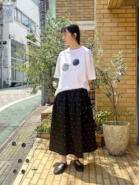 「ｂｕｌｌｅ　ｄｅ　ｓａｖｏｎ」｜bulle de savonさん（レディース・163cm）の夏コーディネート