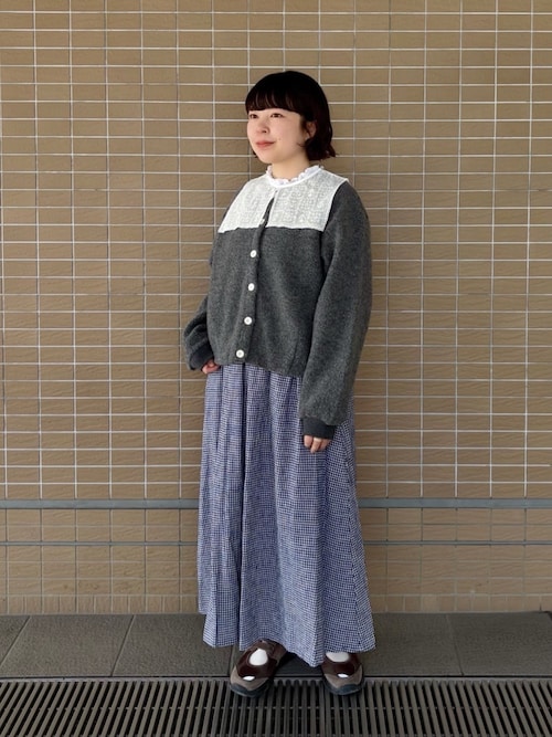 セール】fuwa fuwa gingham スカート（スカート）｜bulle de savon