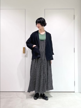 「yuni（ユニ　）のアイテム」を使った、bulle de savonさん（レディース・172cm）の春コーディネート