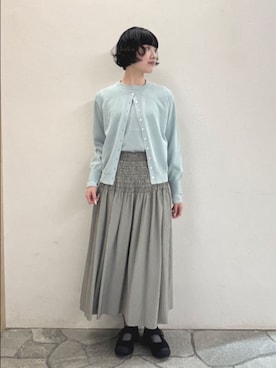 「yuni（ユニ　）のアイテム」を使った、bulle de savonさん（レディース・169cm）の春コーディネート