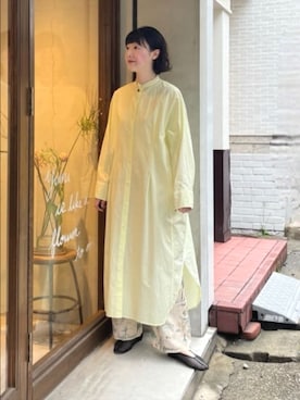 「yuni（ユニ　）のアイテム」を使った、bulle de savonさん（レディース・158cm）の春コーディネート