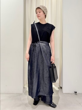 「yuni（ユニ　）のアイテム」を使った、bulle de savonさん（レディース・162cm）の春コーディネート