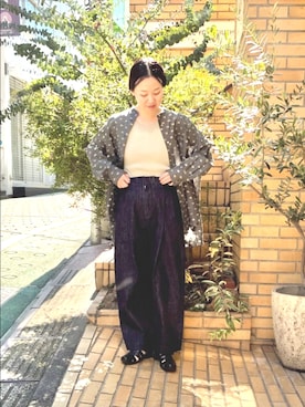 「yuni（ユニ　）のアイテム」を使った、bulle de savonさん（レディース・152cm）の春コーディネート