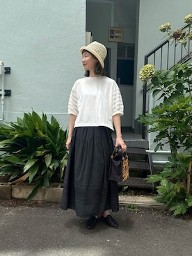 「bulle de savon」｜bulle de savonさん（レディース・166cm）の夏コーディネート