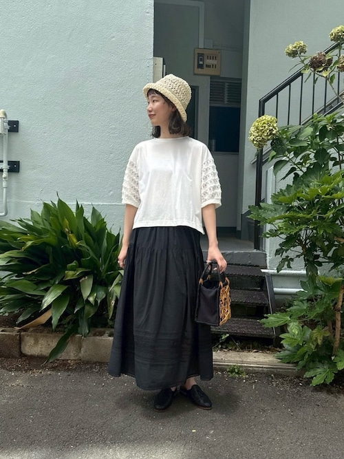 yuni bulle de savonウール　カシミヤ　タイトスカート △antique lace スカート（スカート）｜bulle de savon