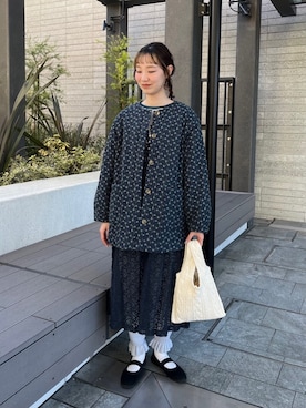 「アイテム（エコバッグ/サブバッグ）」を使った、bulle de savonさん（レディース・166cm）の秋コーディネート