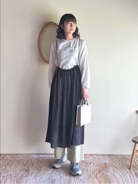 yuni（ユニ ）の「◎コットン インド更紗プリント ゴムタックス