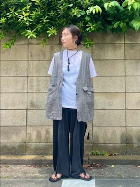 「yuni（ユニ　）のアイテム」を使った、bulle de savonさん（レディース・150cm）の夏コーディネート