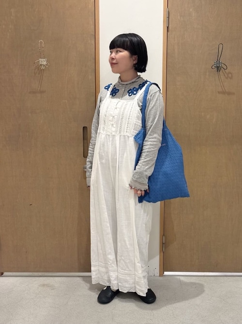 lace patchwork サロペット（サロペット/オーバーオール）｜bulle de