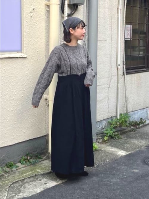 セール】シャンブレーコールビスチェワンピース（ワンピース）｜yuni