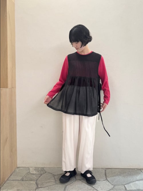 Rayon/cotton twill product dye drawstrings パンツ（その他パンツ