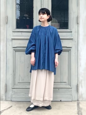 「yuni（ユニ　）のアイテム」を使った、bulle de savonさん（レディース・150cm）の春コーディネート