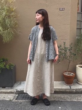「yuni（ユニ　）のアイテム」を使った、bulle de savonさん（レディース・163cm）の春コーディネート