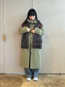 「アイテム（ステンカラーコート）」を使った、bulle de savonさん（レディース・160cm）の秋コーディネート