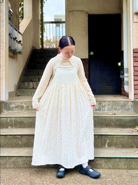 「アイテム（ジャンパースカート）」を使った、bulle de savonさん（レディース・152cm）の秋コーディネート