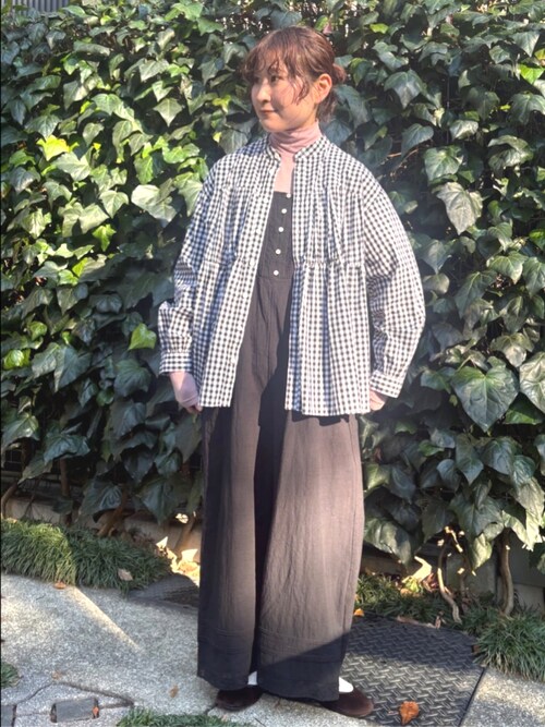 lace patchwork サロペット（サロペット/オーバーオール）｜bulle de