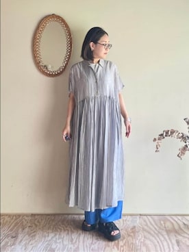 「yuni（ユニ　）のアイテム」を使った、bulle de savonさん（レディース・152cm）の夏コーディネート