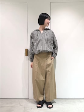 「yuni（ユニ　）のアイテム」を使った、bulle de savonさん（レディース・169cm）の夏コーディネート