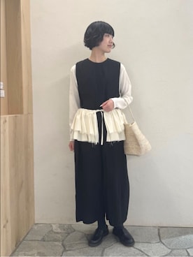 「yuni（ユニ　）のアイテム」を使った、bulle de savonさん（レディース・169cm）の春コーディネート