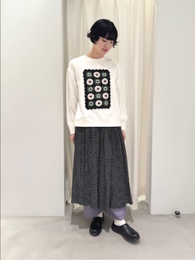 「yuni（ユニ　）のアイテム」を使った、bulle de savonさん（レディース・169cm）の冬コーディネート