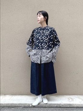 「yuni（ユニ　）のアイテム」を使った、bulle de savonさん（レディース・163cm）の秋コーディネート