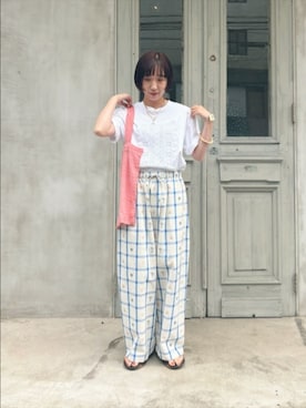 「yuni（ユニ　）のアイテム」を使った、bulle de savonさん（レディース・160cm）の春コーディネート