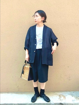 「yuni（ユニ　）のアイテム」を使った、bulle de savonさん（レディース・150cm）の春コーディネート