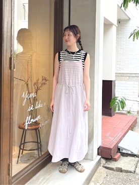 「yuni（ユニ　）のアイテム」を使った、bulle de savonさん（レディース・166cm）の夏コーディネート