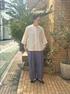 「yuni（ユニ　）のアイテム」を使った、bulle de savonさん（レディース・152cm）の春コーディネート