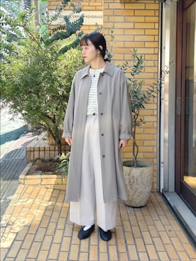 「yuni（ユニ　）のアイテム」を使った、bulle de savonさん（レディース・163cm）の春コーディネート