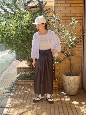 「yuni（ユニ　）のアイテム」を使った、bulle de savonさん（レディース・152cm）の春コーディネート