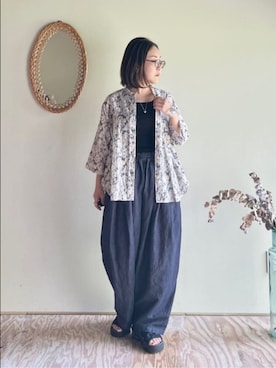 「yuni（ユニ　）のアイテム」を使った、bulle de savonさん（レディース・152cm）の夏コーディネート
