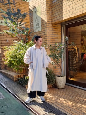 「yuni（ユニ　）のアイテム（ブルゾン）」を使った、bulle de savonさん（レディース・152cm）の春コーディネート