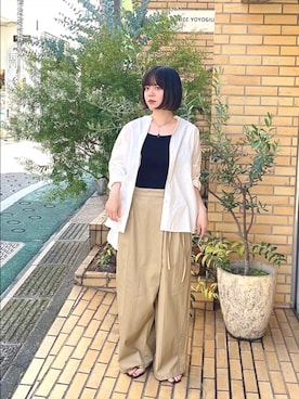 「yuni（ユニ　）のアイテム」を使った、bulle de savonさん（レディース・158cm）の夏コーディネート