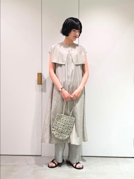 「yuni（ユニ　）のアイテム」を使った、bulle de savonさん（レディース・169cm）の春コーディネート