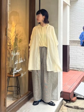 「yuni（ユニ　）のアイテム」を使った、bulle de savonさん（レディース・159cm）の秋コーディネート