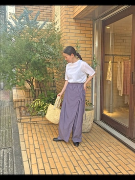 「yuni（ユニ　）のアイテム」を使った、bulle de savonさん（レディース・152cm）の夏コーディネート