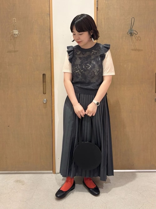 bulle de savon まるバッグ △leather まるbag（ハンドバッグ）｜bulle de savon（ビュルデサボン