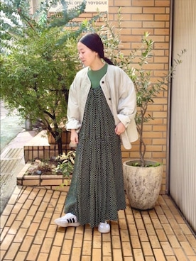 「yuni（ユニ　）のアイテム」を使った、bulle de savonさん（レディース・152cm）の春コーディネート