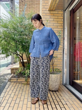 「yuni（ユニ　）のアイテム」を使った、bulle de savonさん（レディース・163cm）の夏コーディネート
