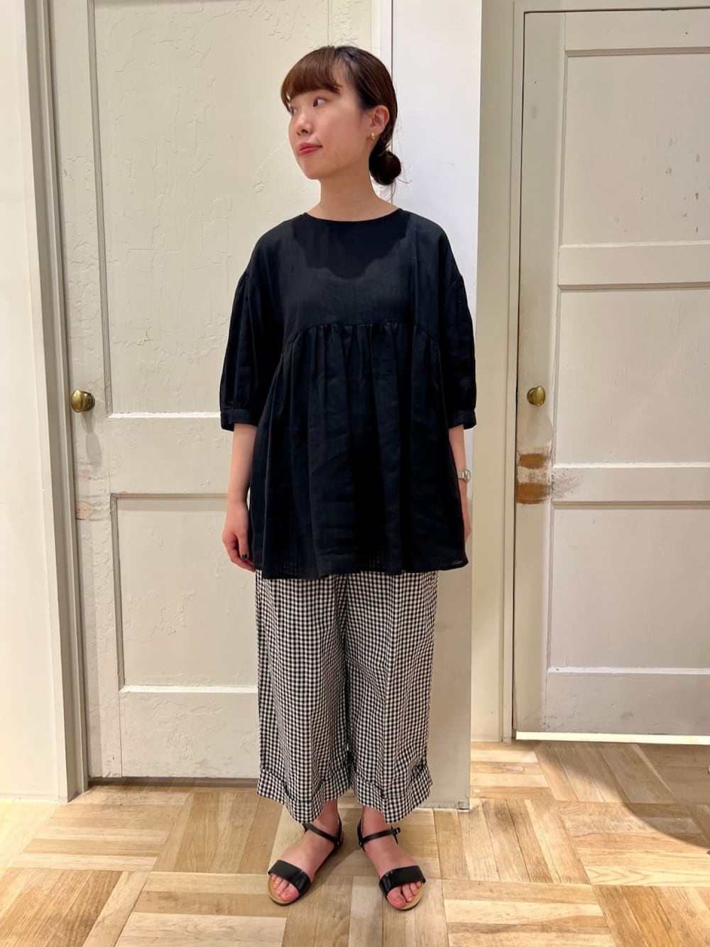 bulle de savon（ビュルデサボン）の「○60リネン チュニック