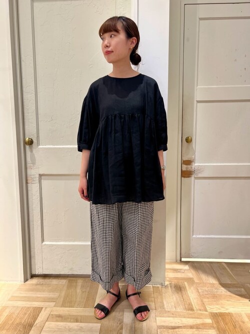 bulle de savon（ビュルデサボン）の「○60リネン チュニック